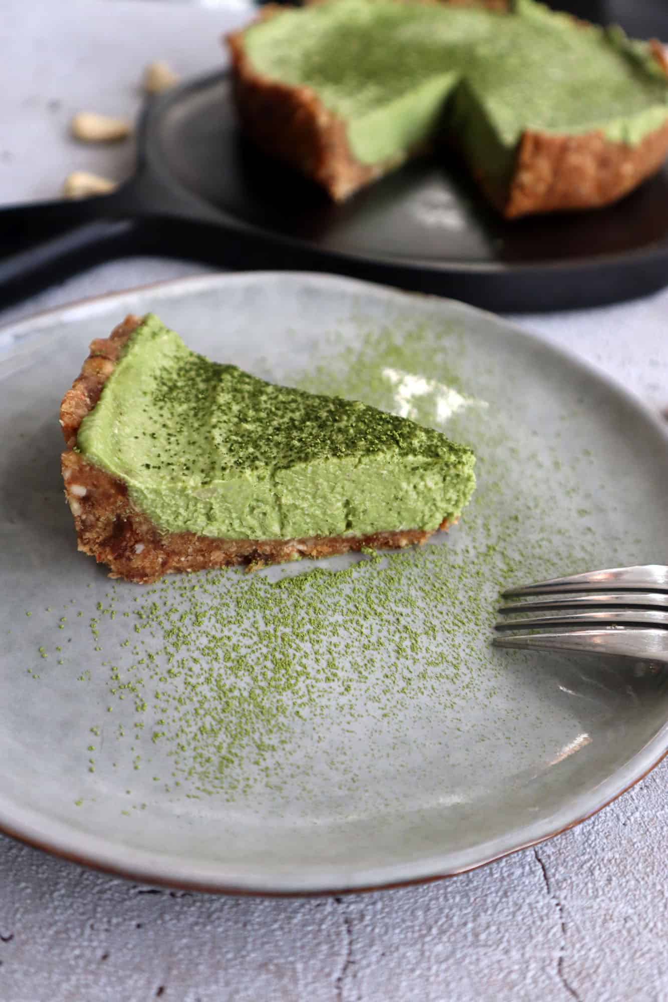 yummy matcha cake beauty shot