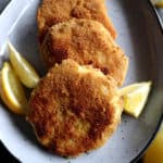 crispy celery roots cutlets schnitzel