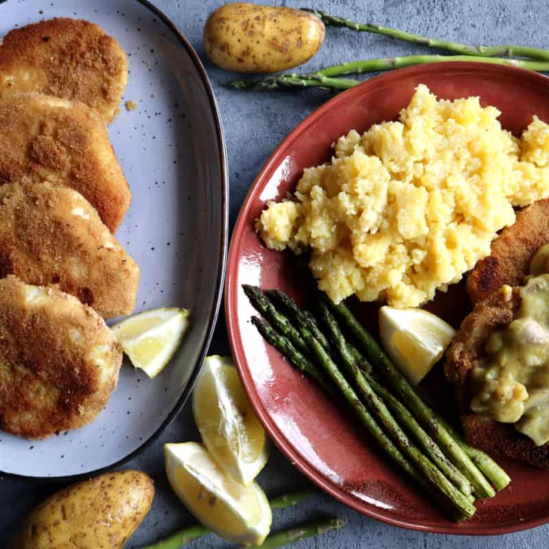 plate celery schnitzel